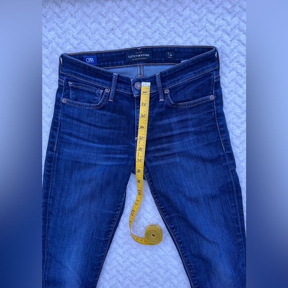 Lucky Brand Dark Blue Indigo Wash Stella Skinny Jeans Size 26 Classic EUC Denim - Picture 9 of 12